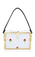 Markarian Emmeline White Cotton Embroidered Bag
