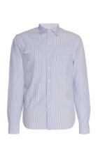 Prada Striped Cotton-poplin Shirt Size: S