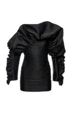 Moda Operandi Magda Butrym Trani Taffeta Cold-shoulder Mini Dress Size: 36