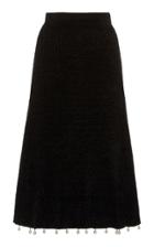 Staud Roger Pearl-hem Knitted Midi Skirt Size: Xs