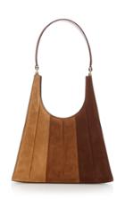 Moda Operandi Staud Rey Striped Suede Shoulder Bag