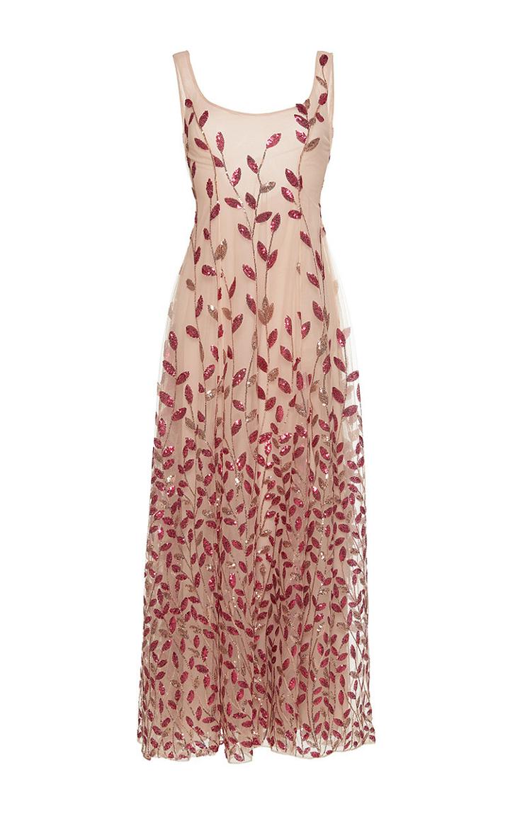 Sandra Mansour Sirne Beaded Midi Dress