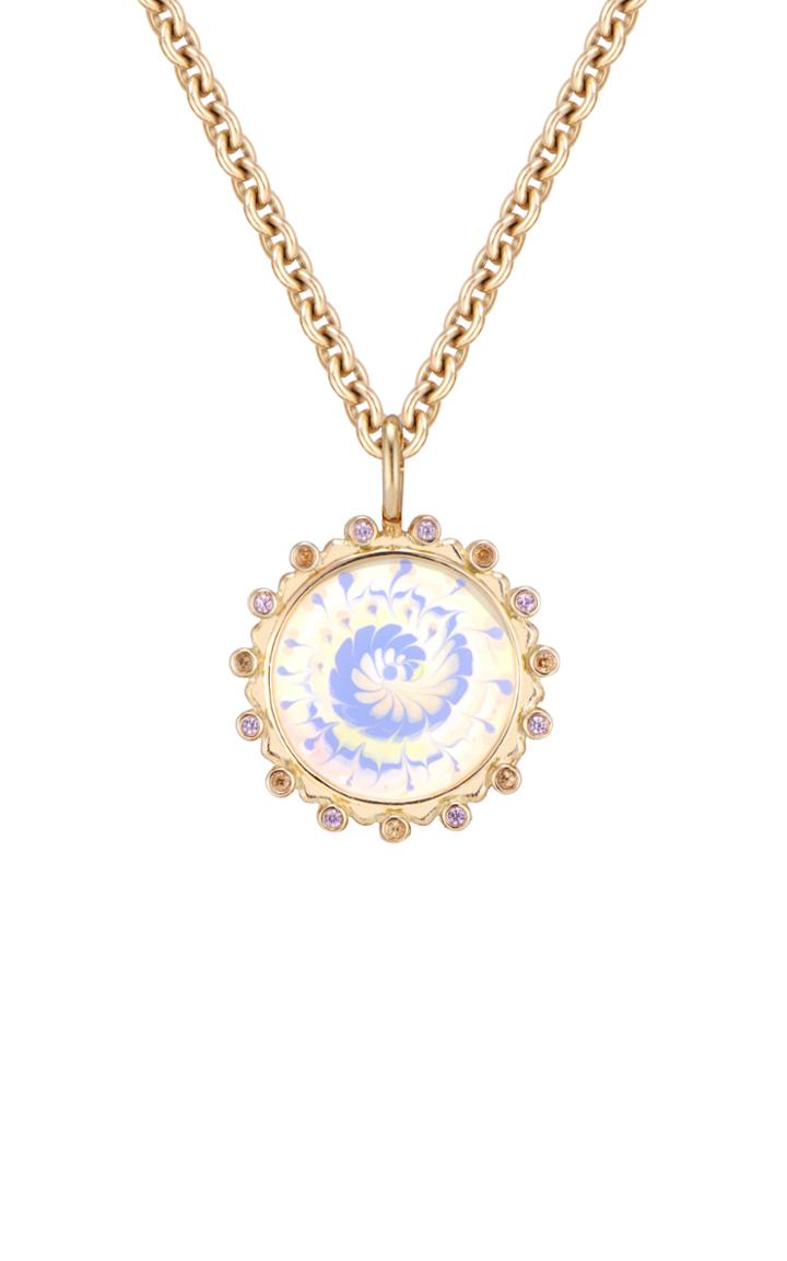 Moda Operandi Marlo Laz Spiral Tie Dye Amulet Necklace