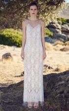 Moda Operandi Costarellos Andromeda Fringe Gown