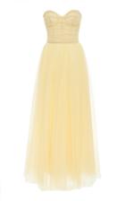 Monique Lhuillier Strapless Tulle Gown