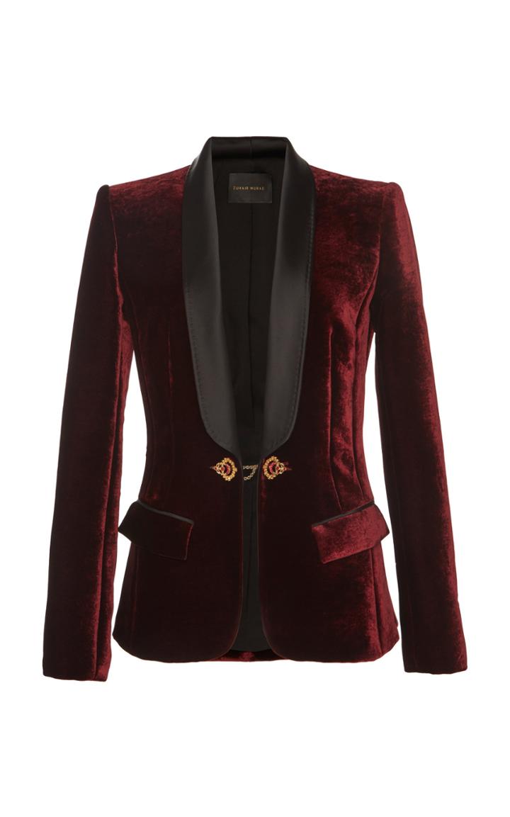Zuhair Murad Liquid Velvet Jacket
