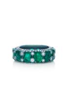Saboo Oval Emerald And Diamond Ring
