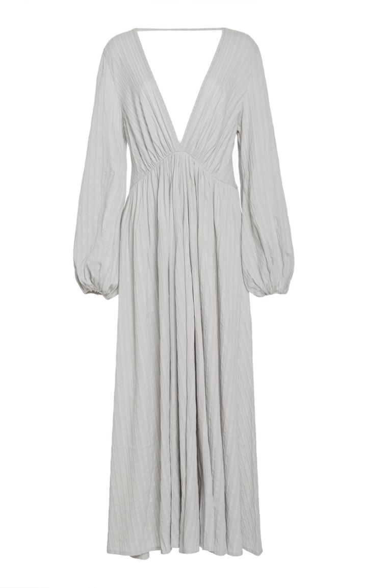 Kalita Aphrodite Deep-v Cotton Maxi Dress