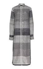 Rahul Mishra Multi Picking Khadi Slit Shirt Dress