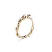 Bibi Van Der Velden Wave Stackable Ring Three