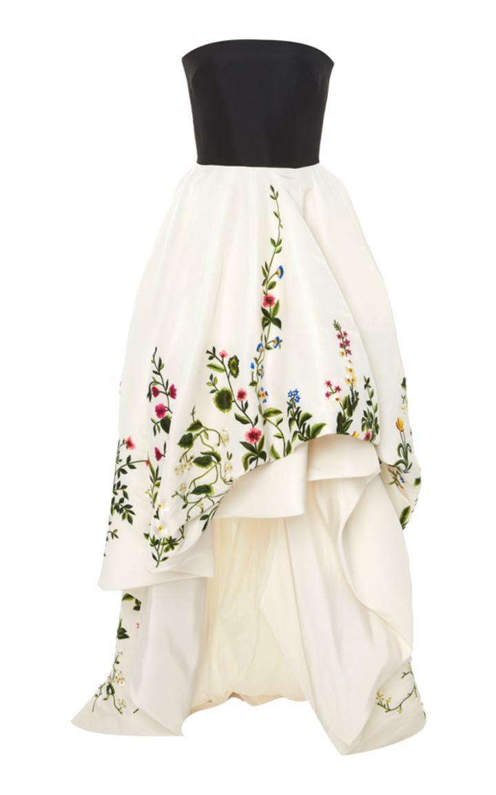 Oscar De La Renta Draped Gown