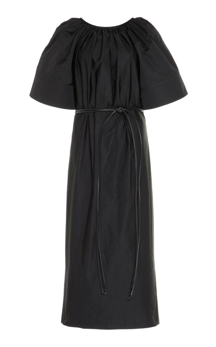 Martin Grant Gathered Neck Midi Dress