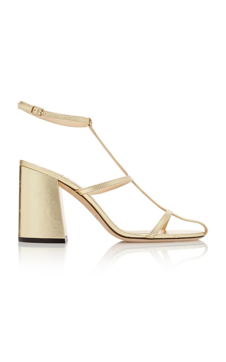 Jimmy Choo Linley Metallic Leather Sandals