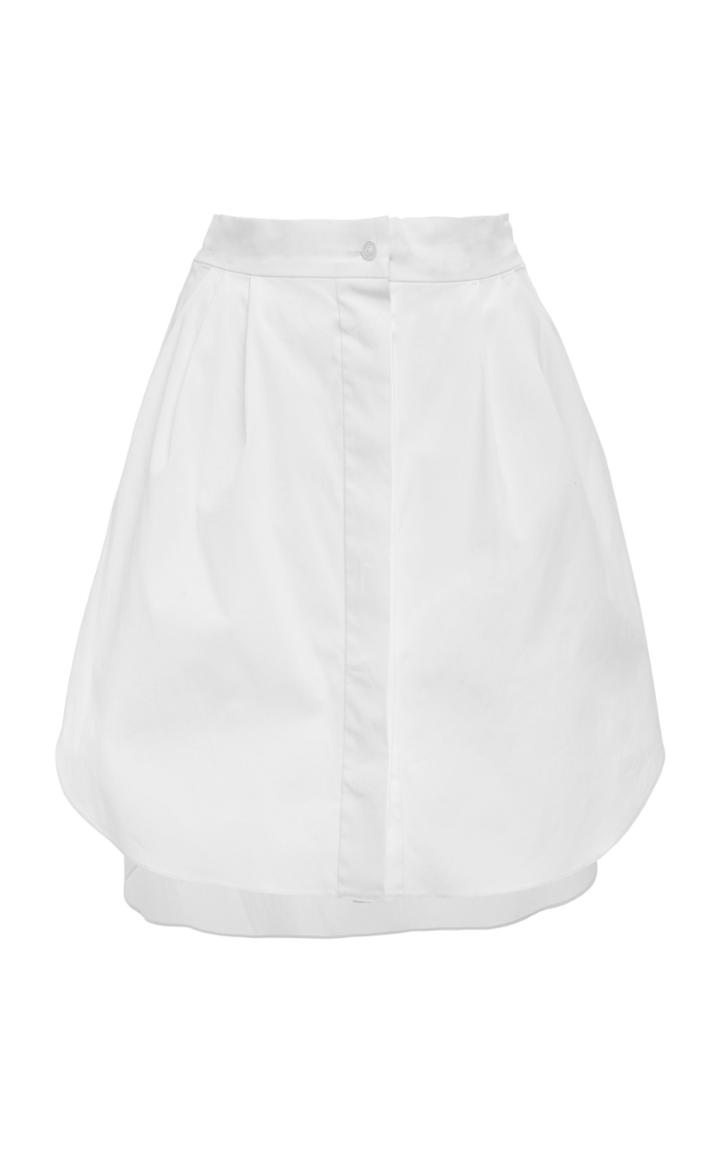Oscar De La Renta Cotton-blend Poplin Shirt Hem