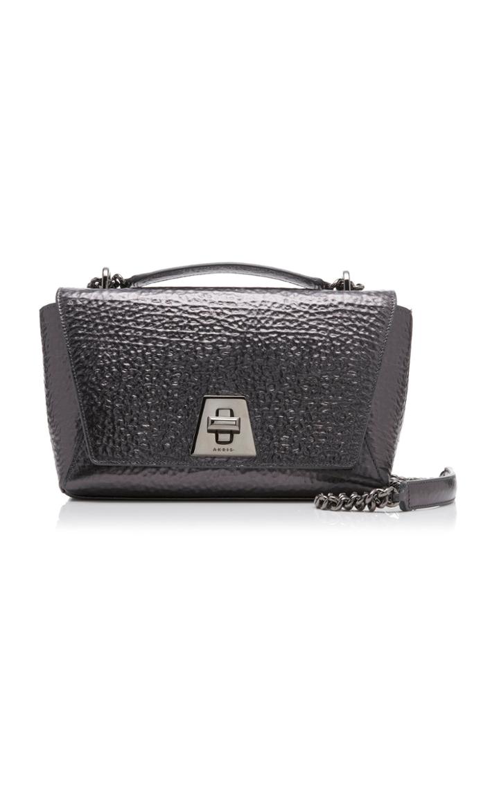 Akris Anouk Small Metallic Leather Day Bag
