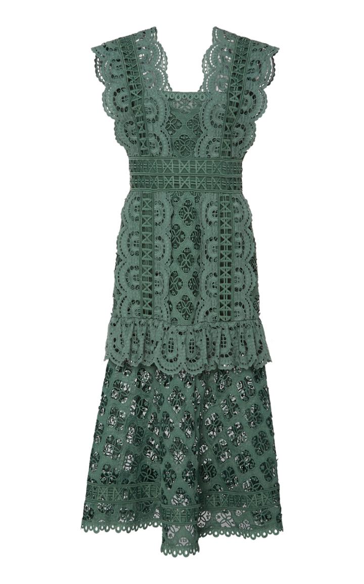 Sea Laurel Sleeveless Midi Dress