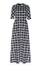 Huishan Zhang Lulu Sequined Patterned Midi Dress