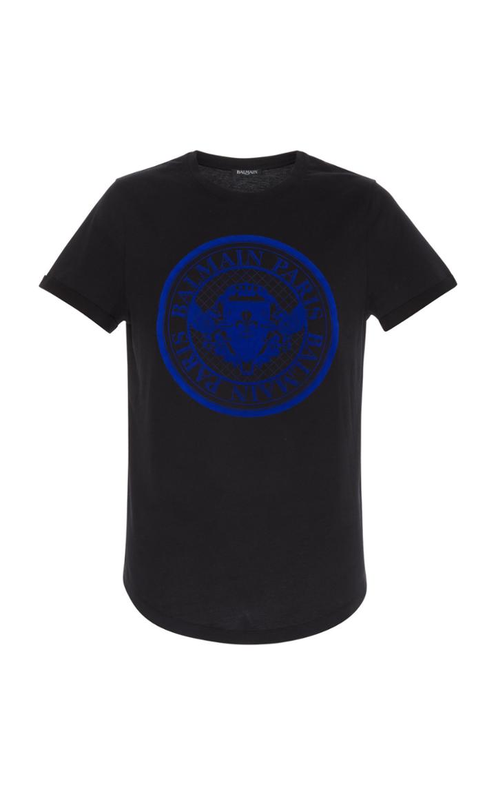 Balmain Coin Logo-printed Jersey T-shirt