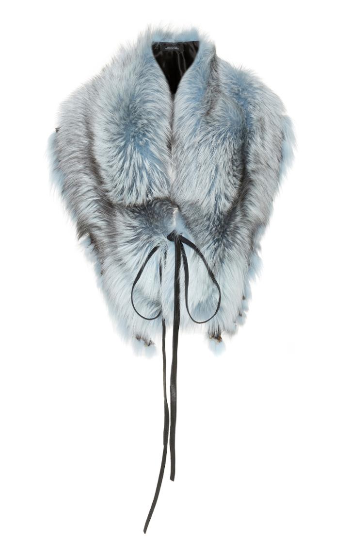 Lysa Lash Furs Fox Oversized Fringe Collar