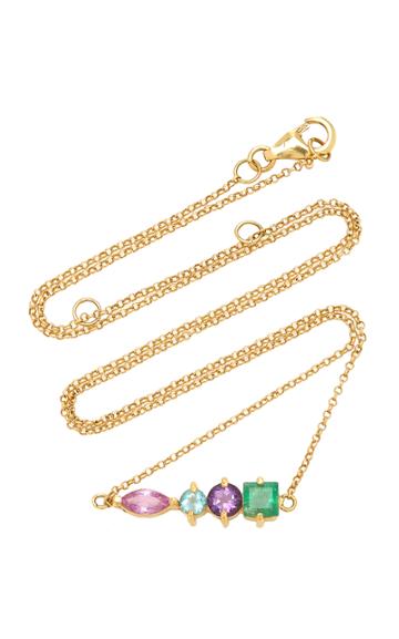 Carolina Neves 18k Yellow Gold Multi-stone Necklace