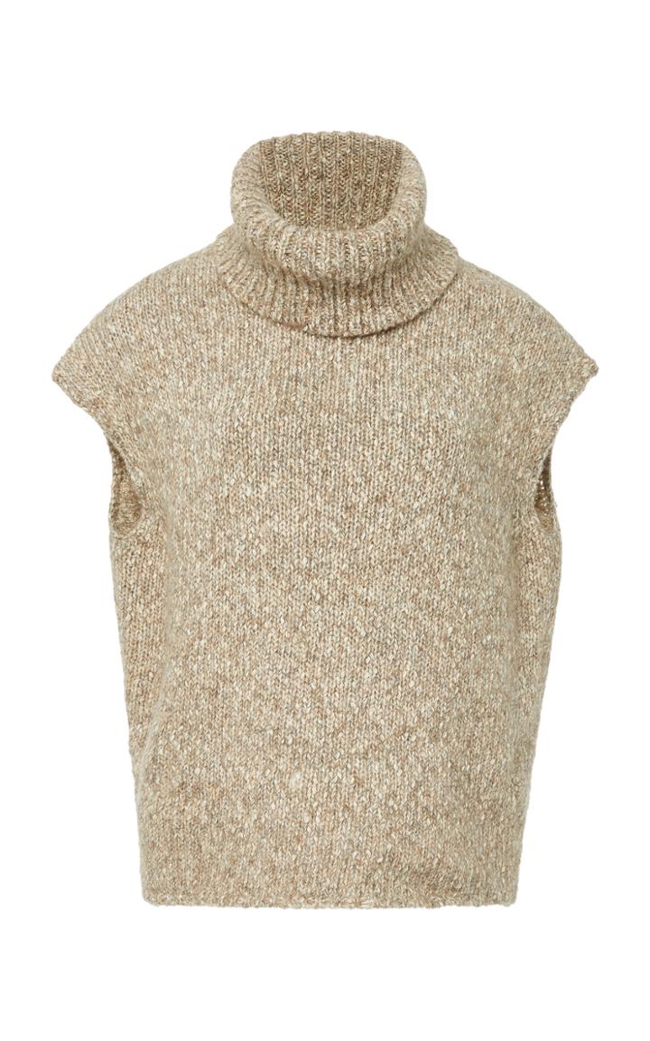 Paule Ka Sleeveless Turtleneck Sweater