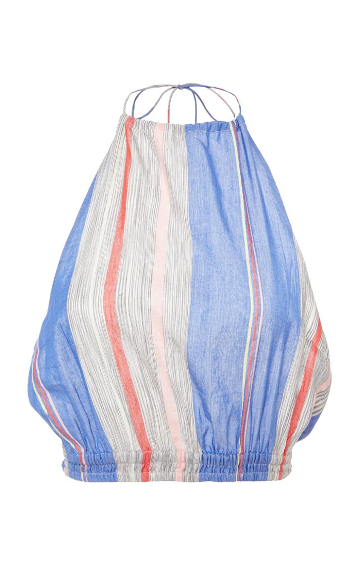 A Peace Treaty Tarouba Blue Halter Top