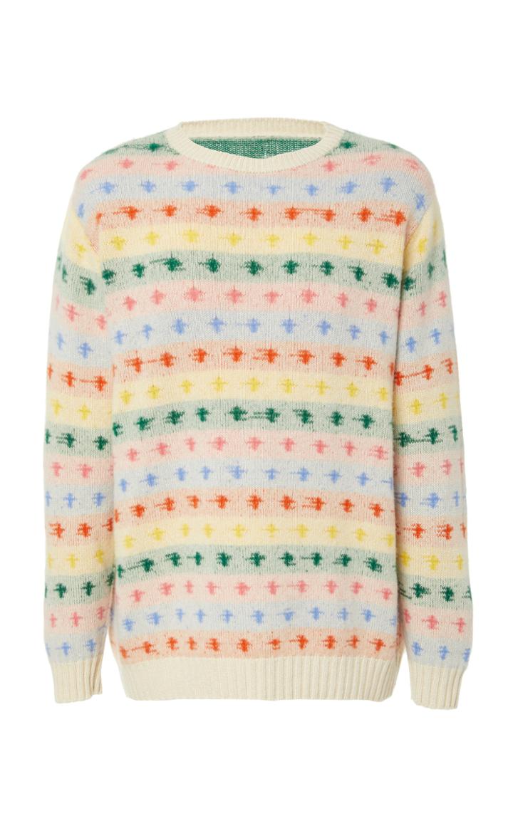 The Elder Statesman Fireside Cashmere Crew Sweater