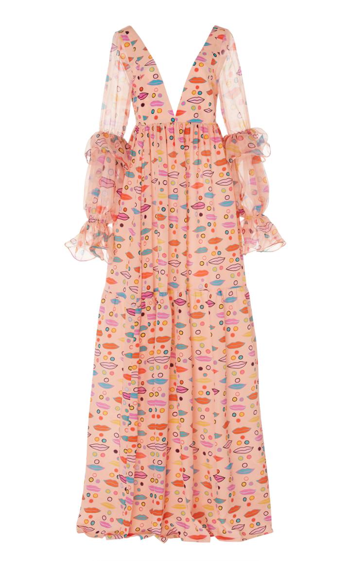 Moda Operandi Leal Daccarett Lipari Crepe De Chine Dress Size: 2