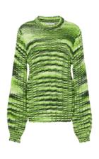 Ganni Balloon-sleeve Melange Sweater