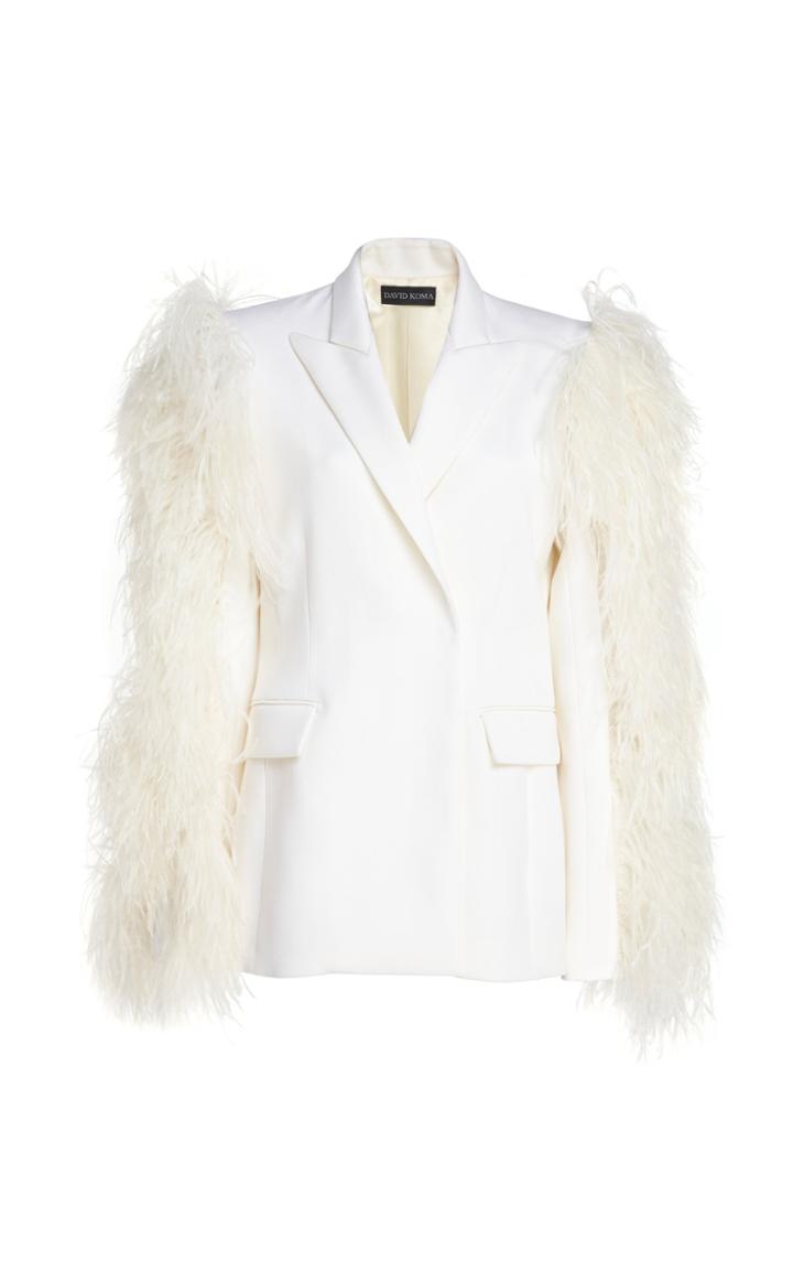 David Koma Feather Slv Tailored Jacket