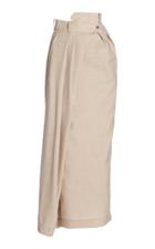 Moda Operandi A.w.a.k.e. Mode Asymmetric Pleated Wool Maxi Skirt
