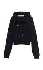 Off-white C/o Virgil Abloh Modern Obstacles Cotton Jersey Hooded Sweatshirt