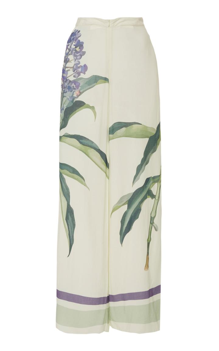 Adriana Degreas Botanic Wide-leg Pant