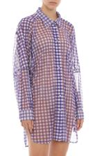 Moda Operandi Philosophy Di Lorenzo Serafini Oversized Printed Tulle Shirt