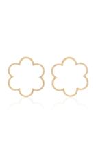 Ashley Mccormick Amelie 18k Gold And Diamond Hoop Earrings