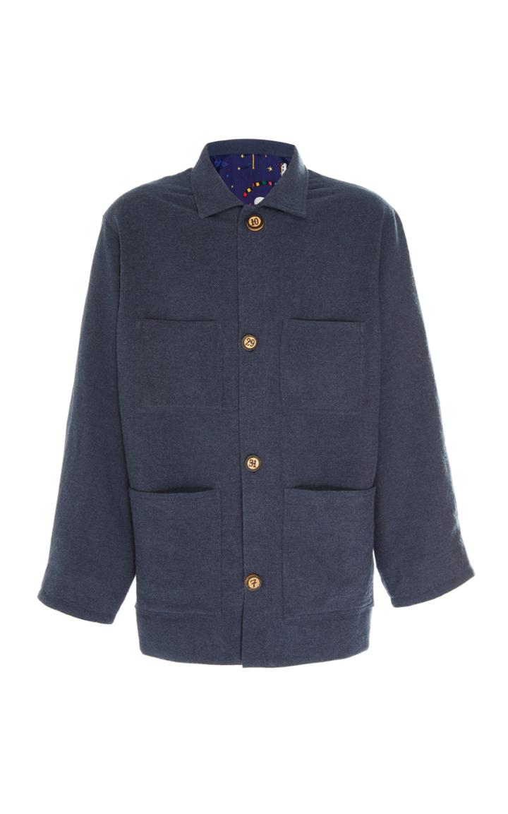 The Elder Statesman Cobra Chore Jacket With Silk Lining