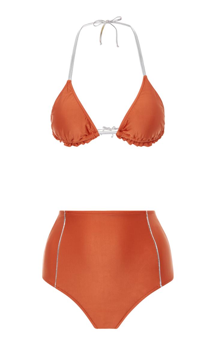Adriana Degreas High Waisted Triangle Bikini Set