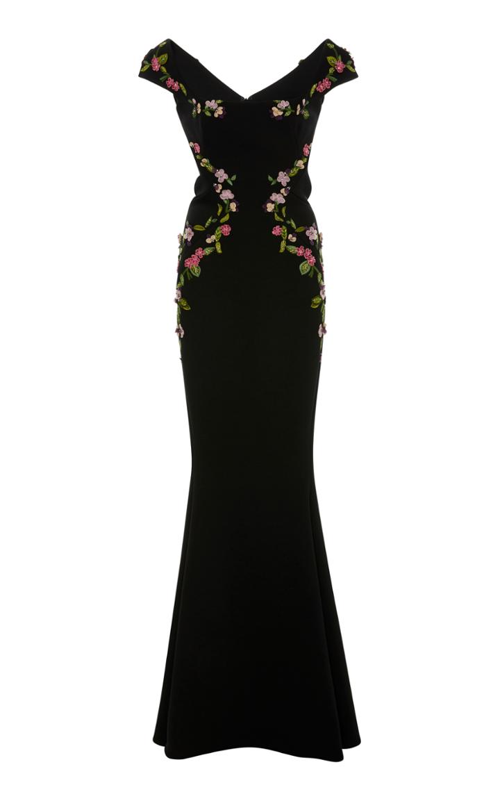 Zac Posen Embroidered Gown