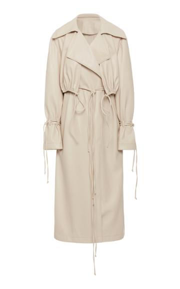 Olenich Eco Leather Trench Coat