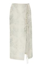 Brock Collection Exclusive Oleandro Silk-blend Jacquard Midi Skirt