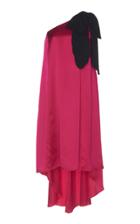 Andrew Gn One-shoulder Silk Dress