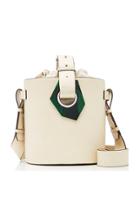 Ganni Resin-embellished Leather Bucket Bag