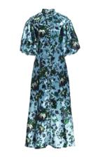 Erdem Margo Floral Satin Dress