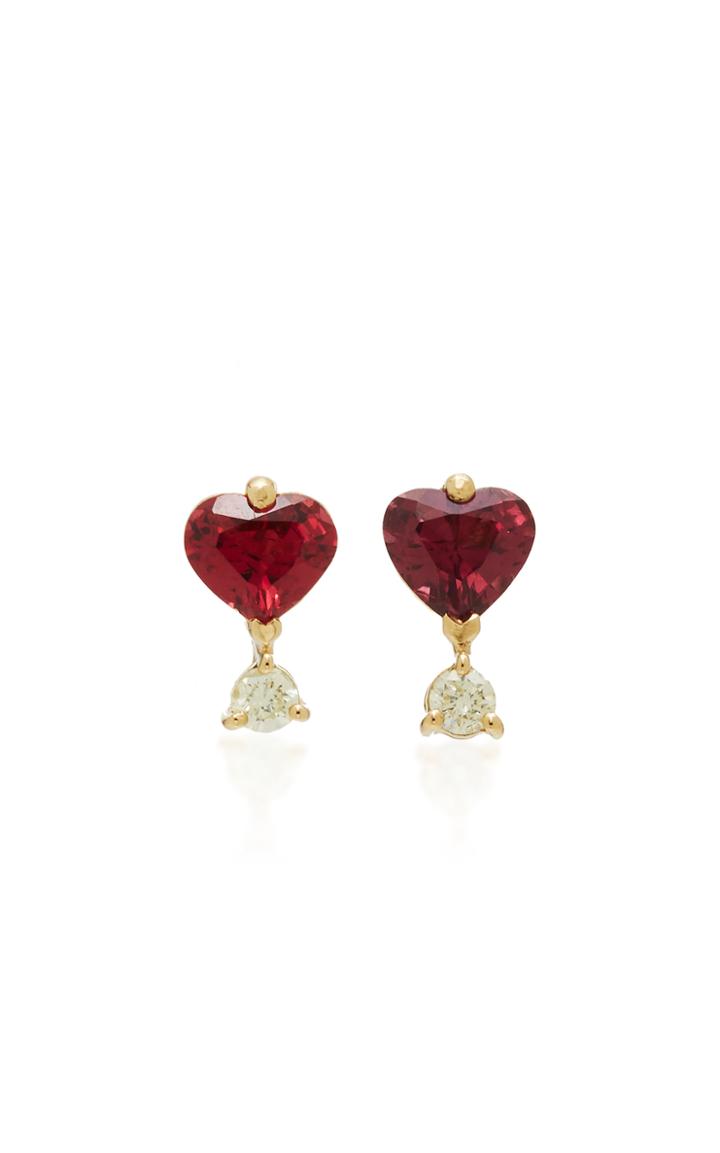 Yi Collection 18k Gold Spinel And Canary Diamond Earrings
