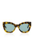 Karen Walker Northern Lights Tortoiseshell Acetate Cat-eye Sunglasses