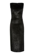 Brandon Maxwell Velvet Sheath Dress