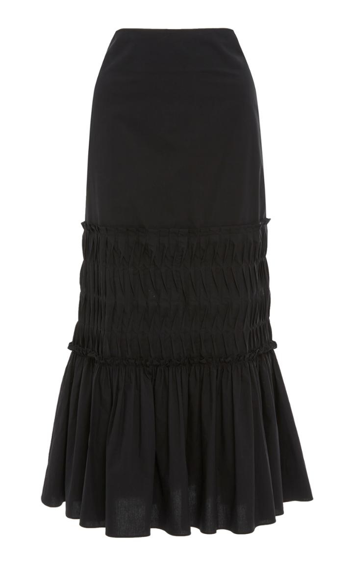 Lee Mathews Tabitha Cotton Waffle Detail Skirt