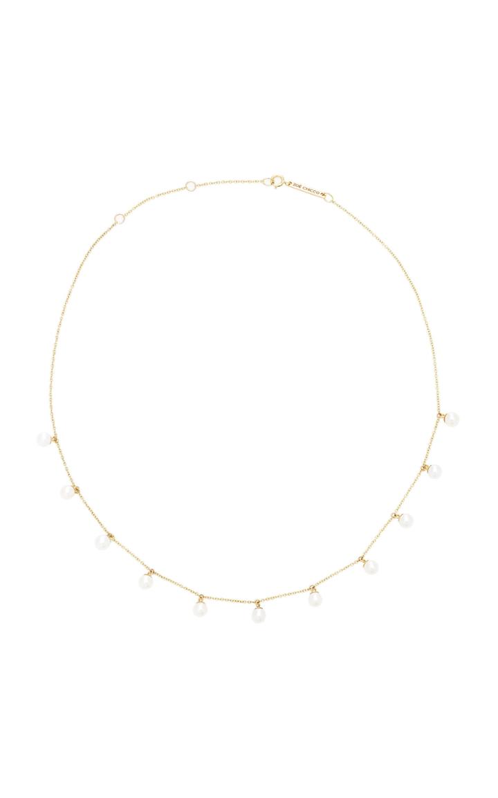 Zoe Chicco 14k Dangling Pearl Choker Necklace