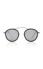 Spektre Met-ro 2 Flat Round-frame Acetate And Stainless Steel Sunglasses