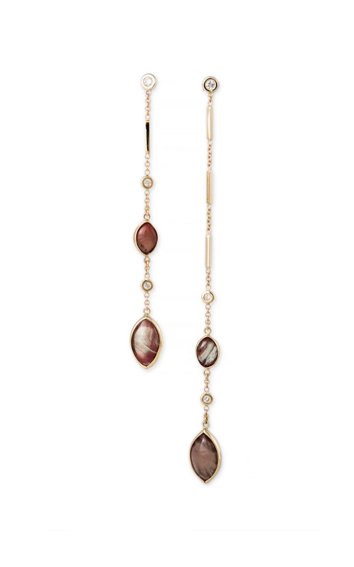 Moda Operandi Jacquie Aiche 14k Yellow Gold Marquise Sunstone Drop Earrings